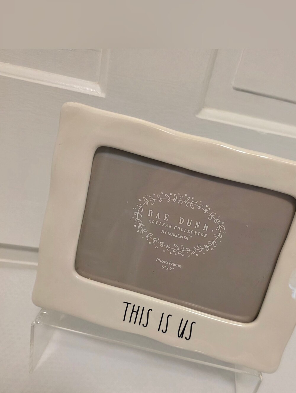 Rae Dunn "This Is Us" Ceramic Photo Frame - Cream